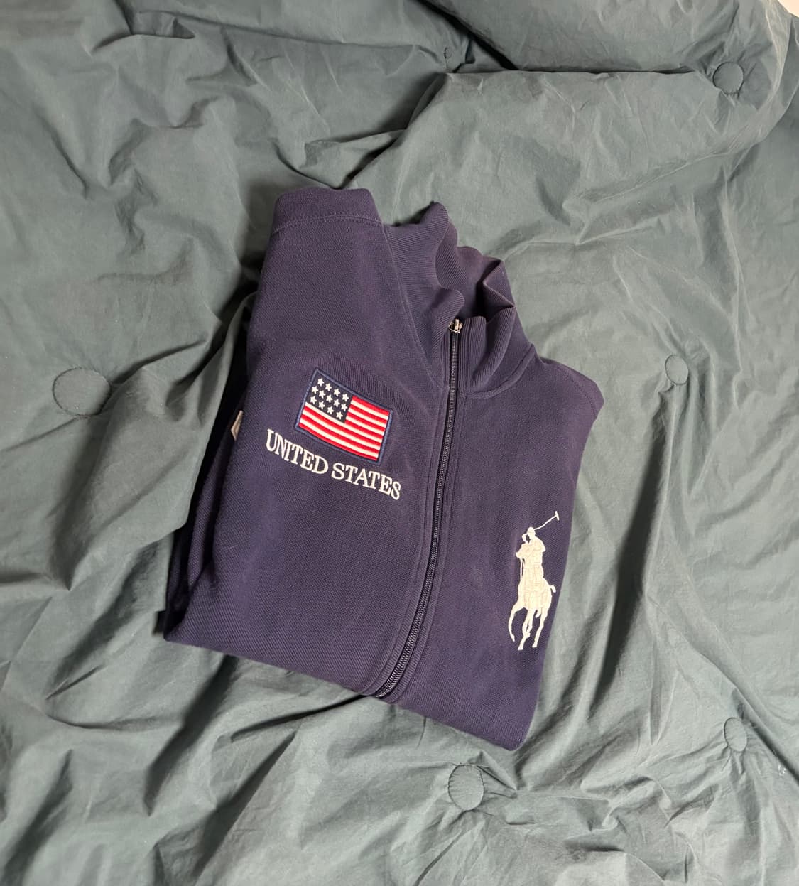 폴로 빅포니 성조기 집업 네이비 L 상품이미지1