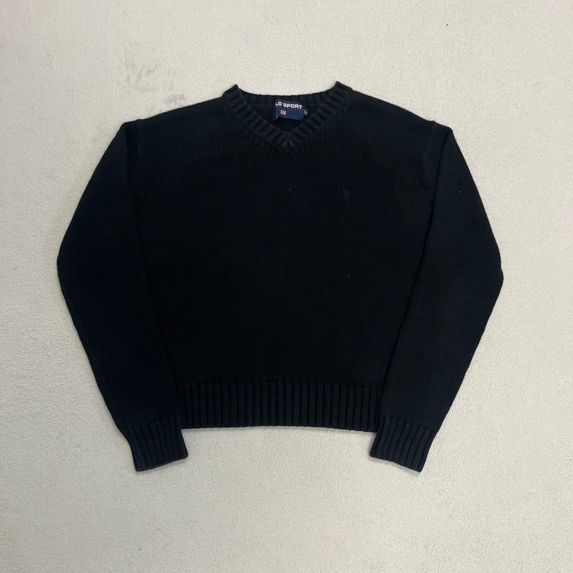 Polo Sport black v-neck knit 상품이미지3