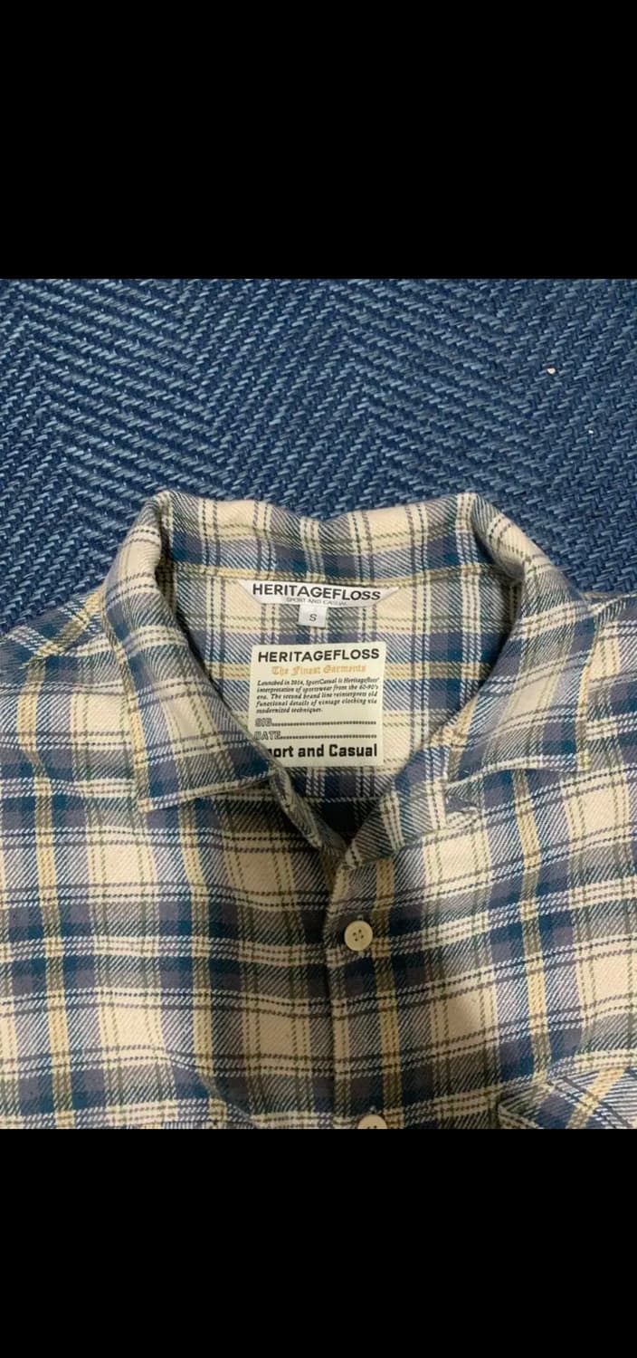 헤리티지 플로스 원 워시드 플란넬 셔츠 (s 사이즈) 상품이미지3