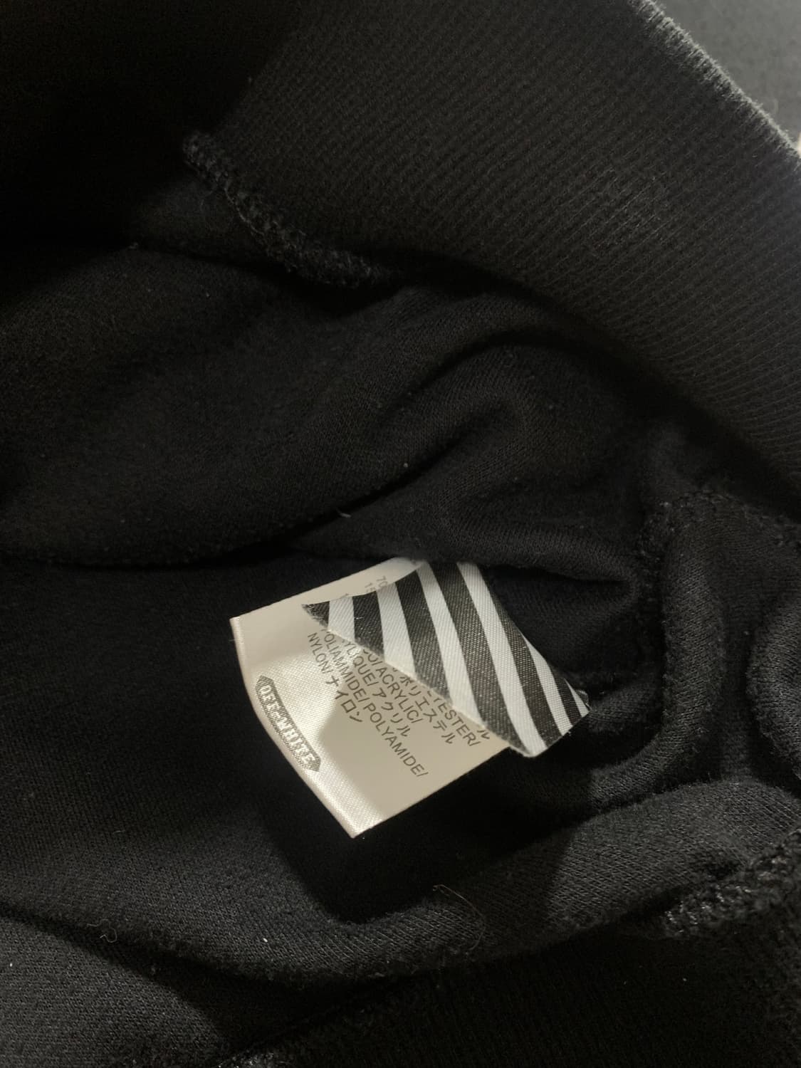 오프화이트 모나리자 후드티 블랙 상품이미지6