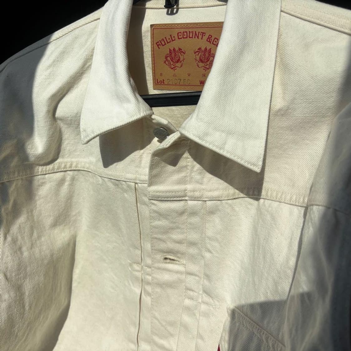 (42) 풀카운트 2107ec 에크루 데님자켓 상품이미지2