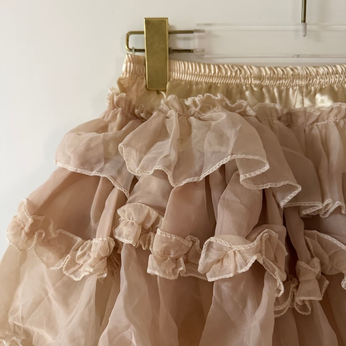 새상품 여자 쉬폰 캉캉 미니스커트 상품이미지3