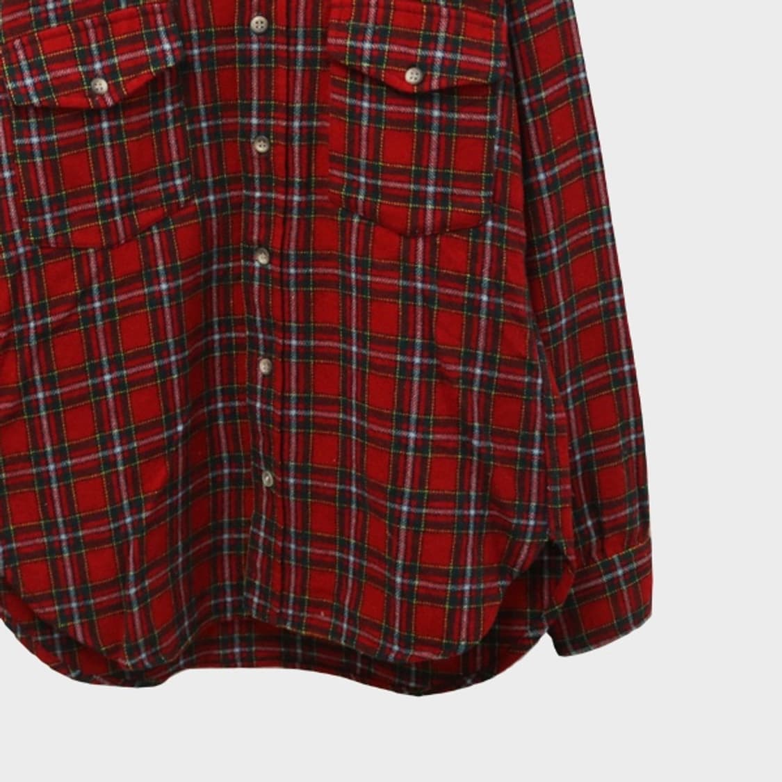 70'S 펜들턴 체크 울 셔츠 60328 상품이미지4