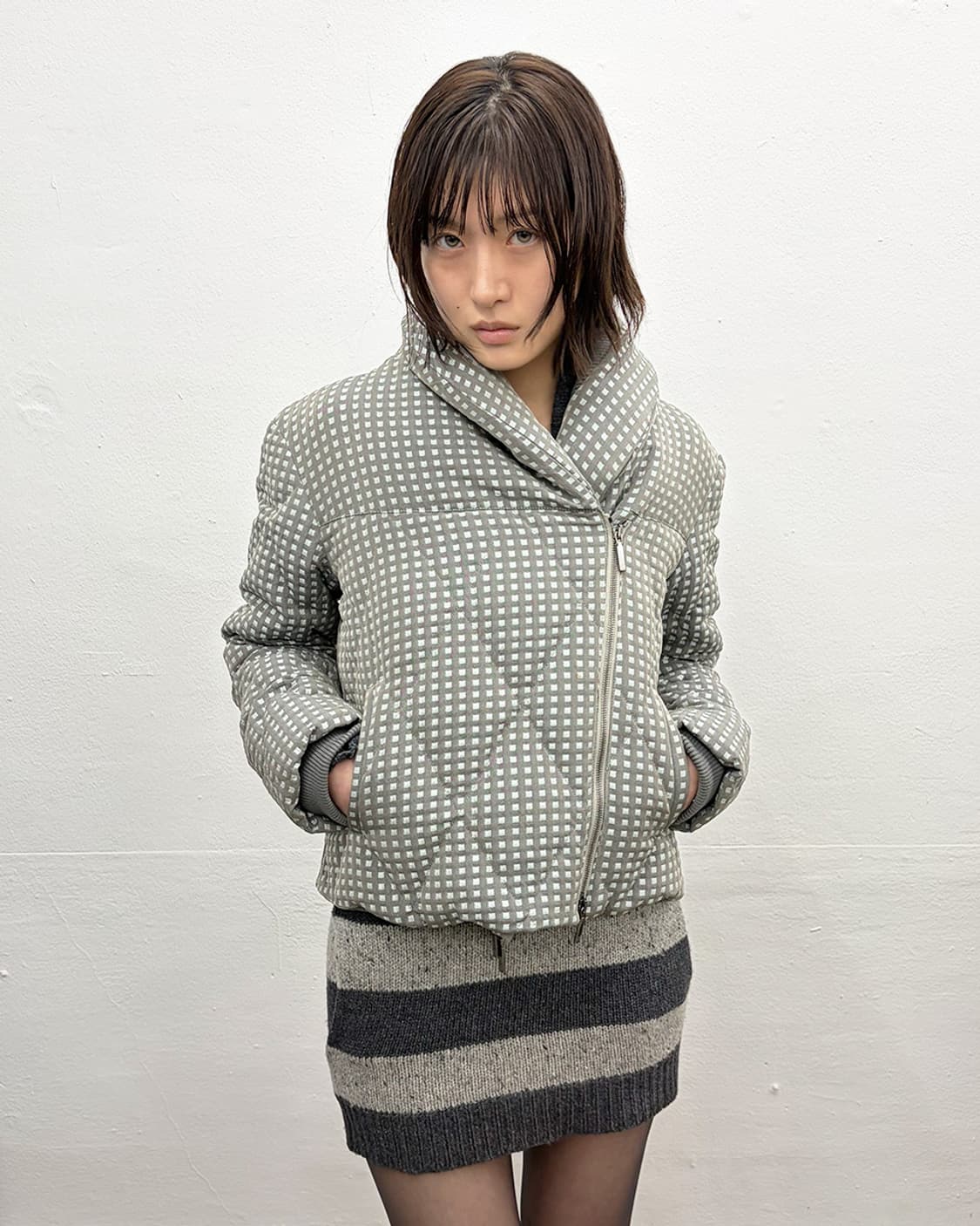 조르지오 아르마니 스퀘어 도트 패딩 상품이미지2