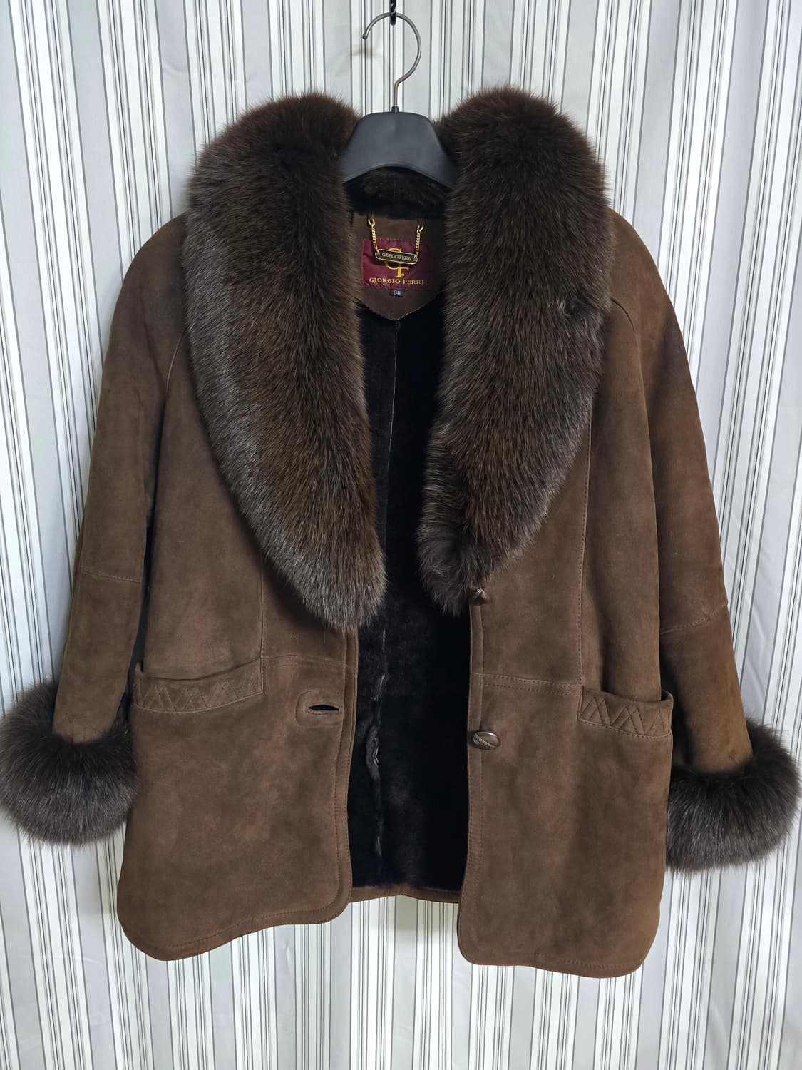 (66) [Giorgio Ferri]조르지오페리 여우털 무스탕 여성코트 상품이미지2