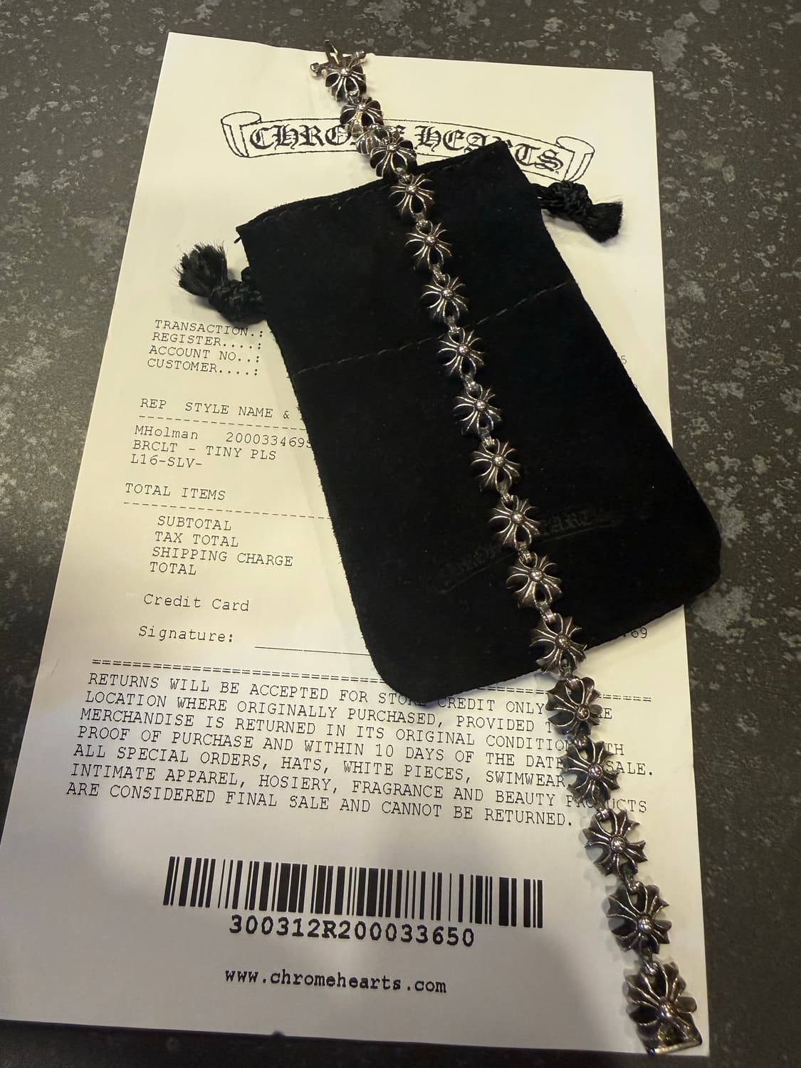 (새상품) 크롬하츠 타이니 플러스 팔찌 상품이미지1