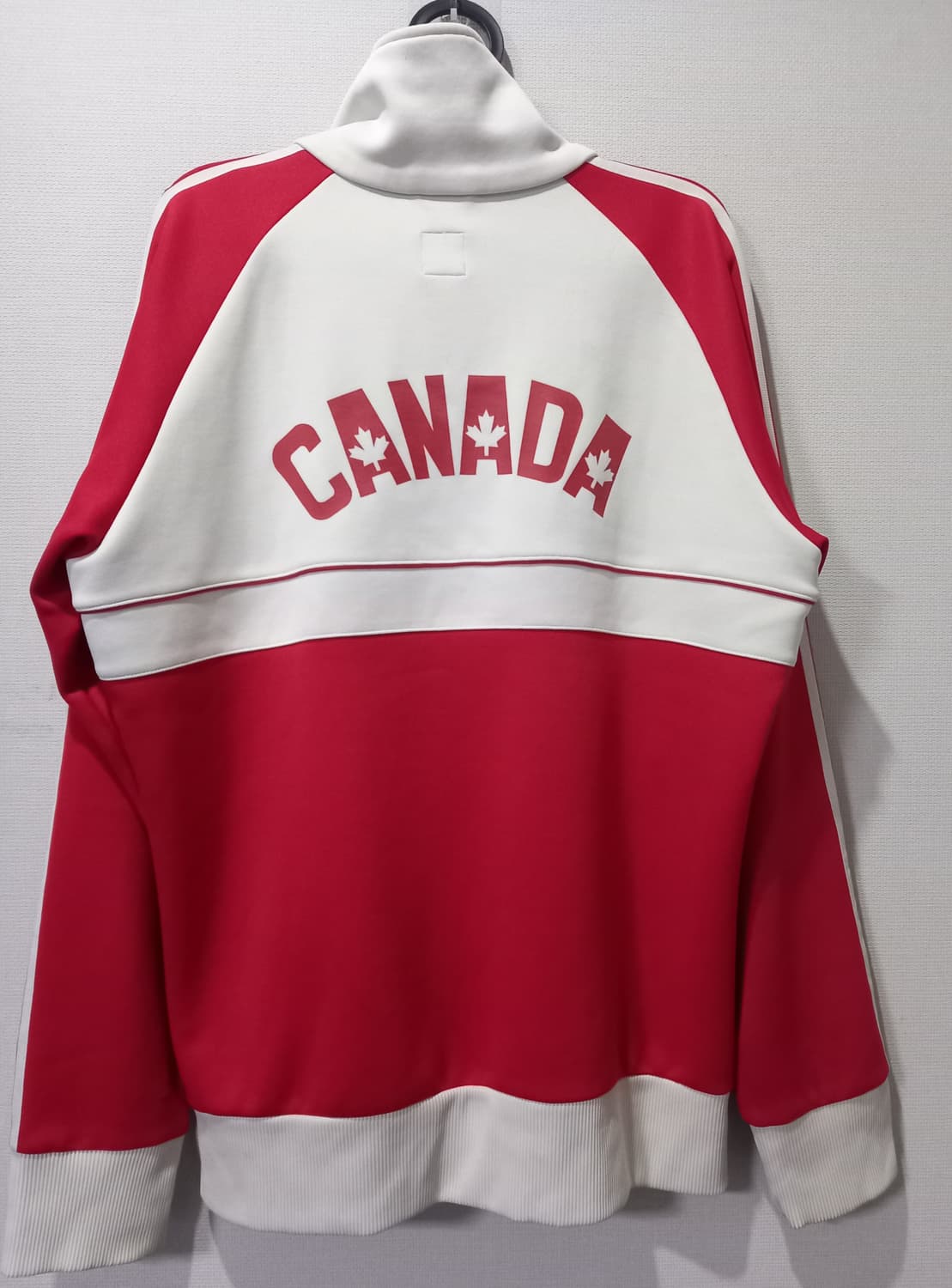 아디다스 캐나다 빨흰 트랙탑 저지 져지집업 105/XL 상품이미지4