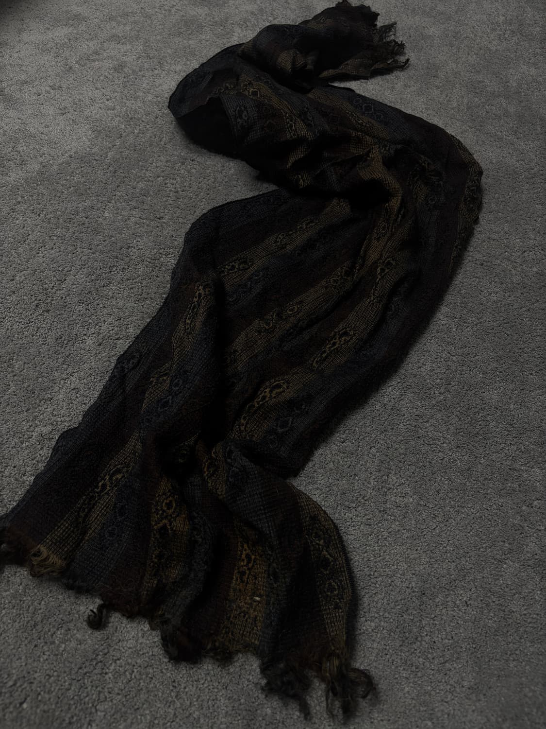 Vintage minimal grunge ehtic mood scarf 상품이미지2