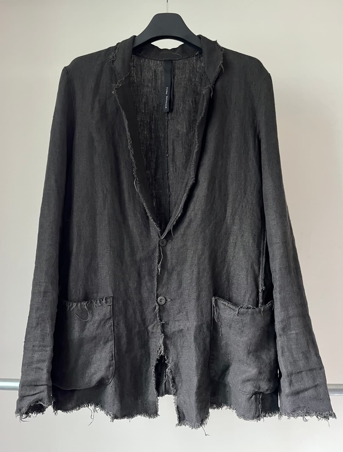 Poeme Bohemien Cut Off Linen Jacket 상품이미지1