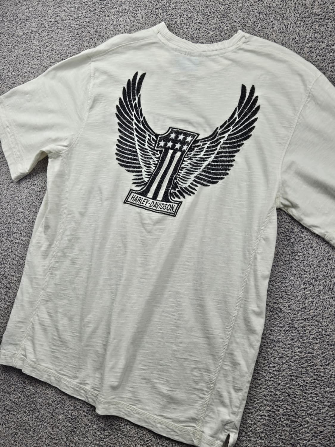 할리데이비슨 플래그 이글 윙즈 반팔 티셔츠 ( L추정 ) / 11686 상품이미지10