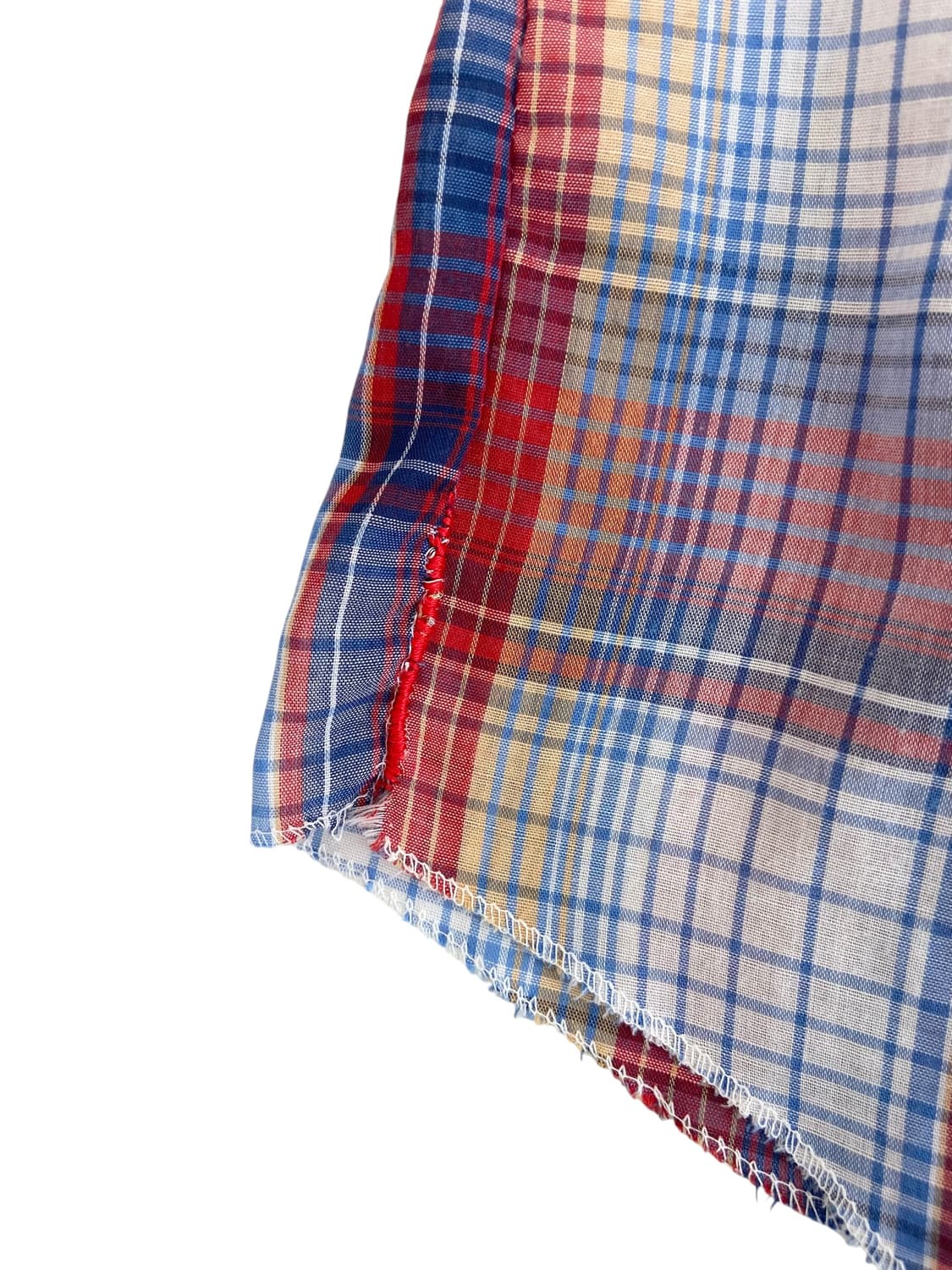 70's H bar C Lightweight Plaid 웨스턴 셔츠 상품이미지5