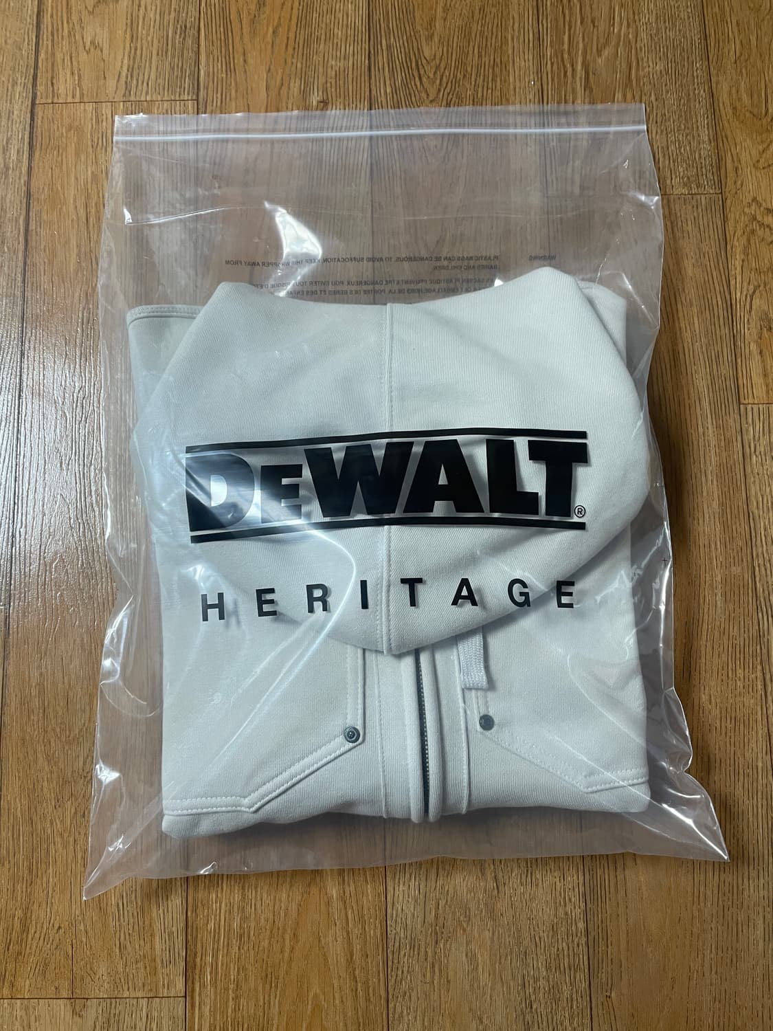 디월트 헤리티지 워크웨어 카펜터 후드집업 아이보리 1사이즈 새상품 상품이미지8