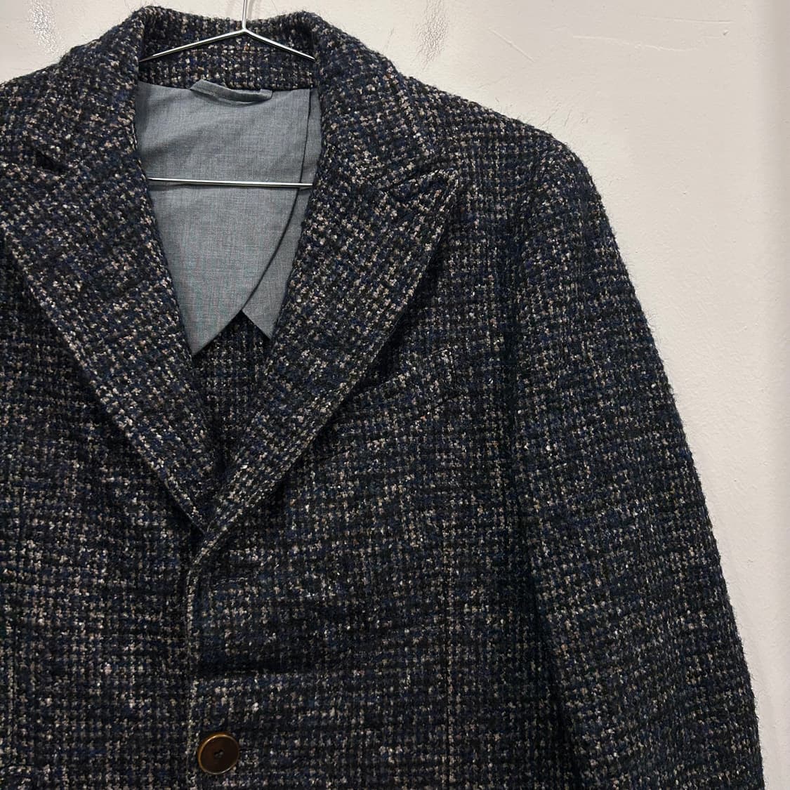 헤보 이태리 쓰리버튼 알파카 울 트위드 코트 상품이미지1