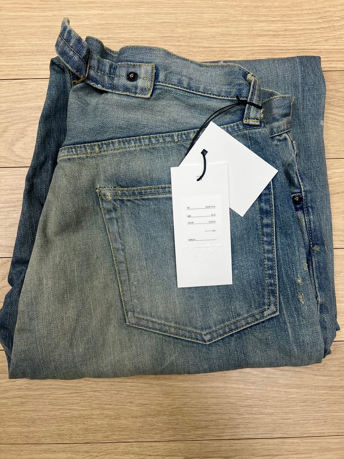 25aw 아프레쎄 no.37 데님  32 x 30 새상품 상품이미지3