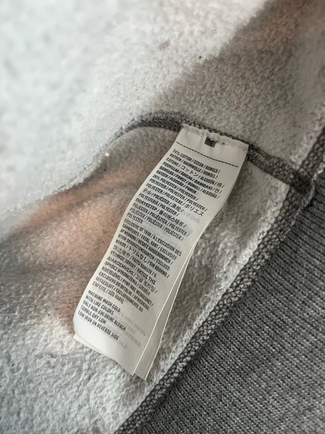 아베크롬비 데님 디테일 후드집업 그레이 [M]  상품이미지7