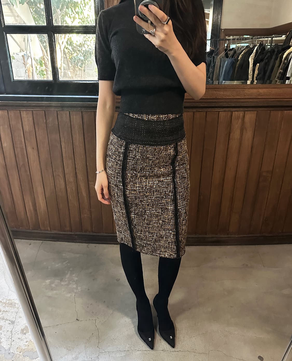 D&G mixed tweed skirt 상품이미지1