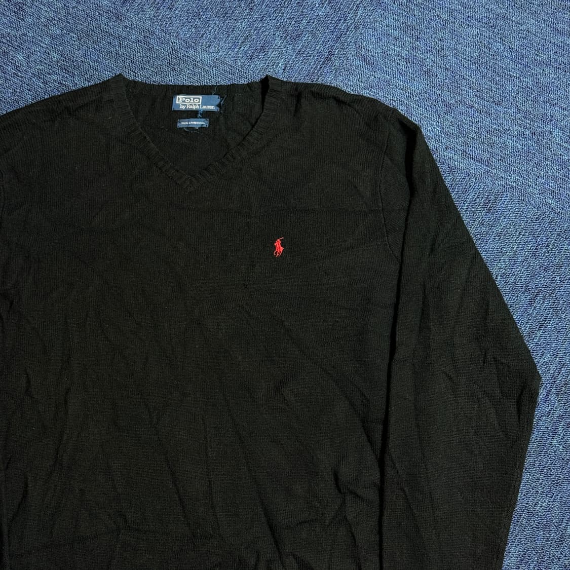 폴로 랄프로렌 블랙 브이넥 니트 상품이미지2