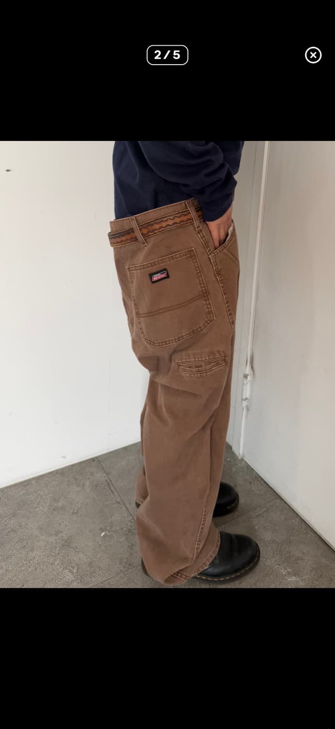 디키즈 워크팬츠 브라운 상품이미지2