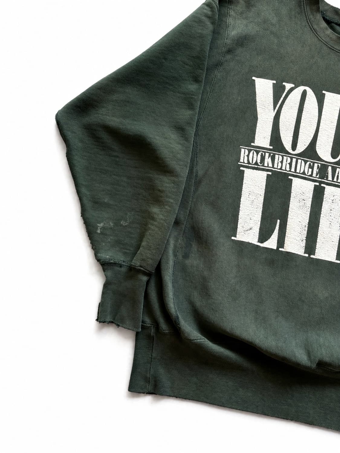 90s 챔피온 YOUNG LIFE 리버스위브 스웻셔츠 L 상품이미지3