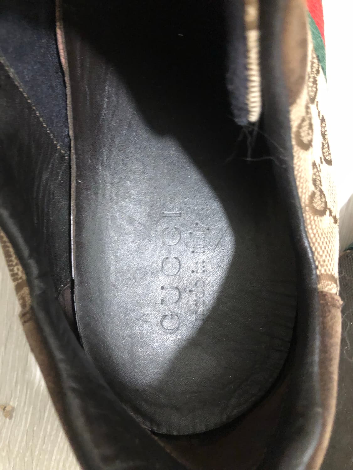 구찌 GC로고 캔버스&스웨이드 스니커즈( 남성280) 상품이미지5