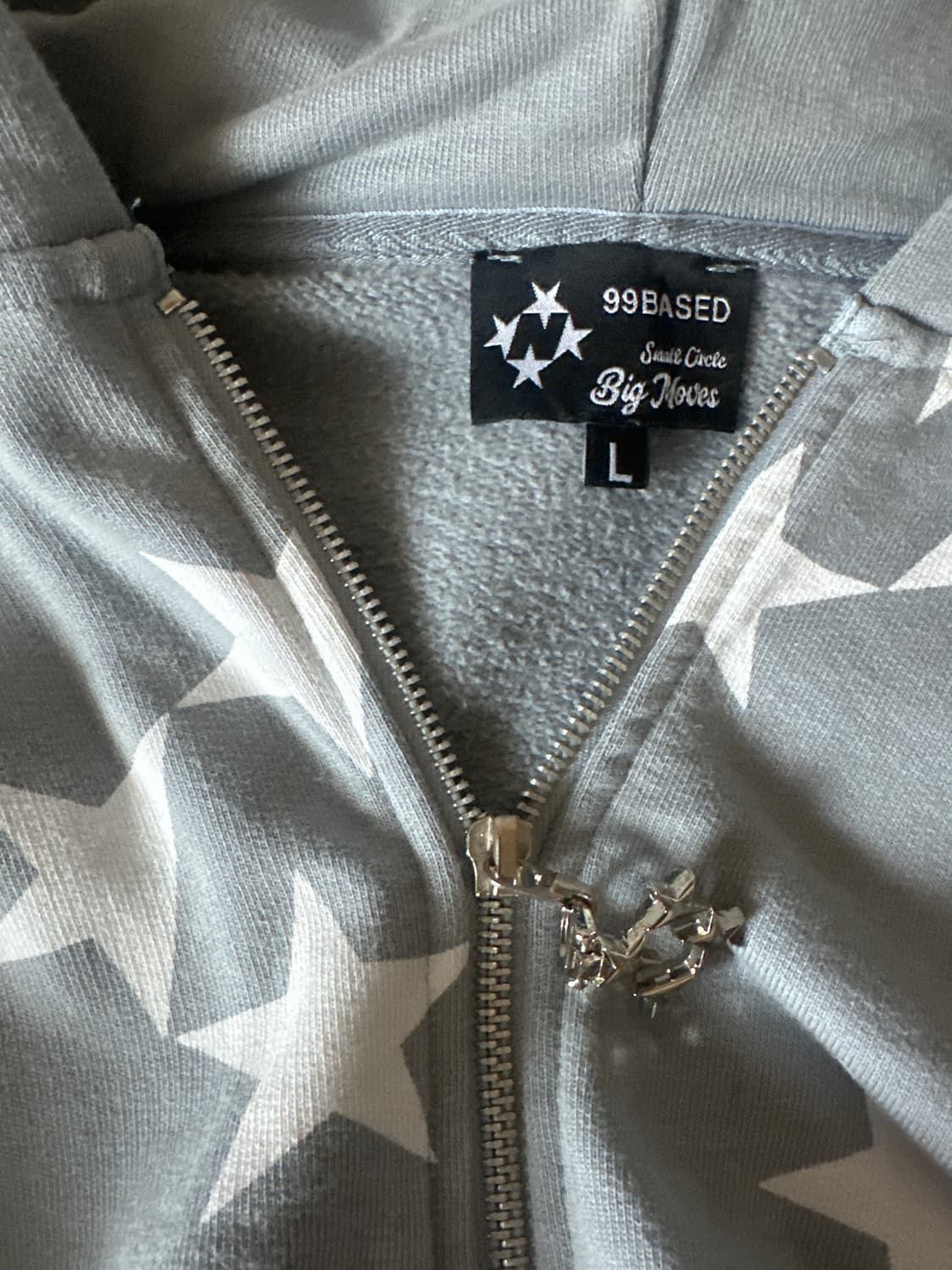 99based Star Print Zip up Hoodie 상품이미지3