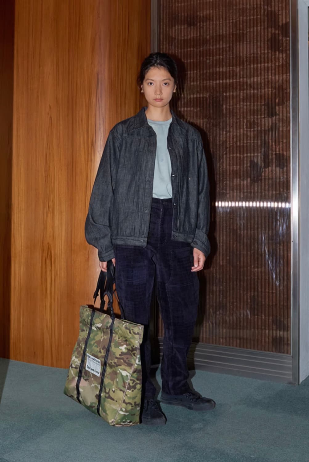 (L) 헤리티지 플로스 데님 트러커 자켓 블랙 상품이미지5