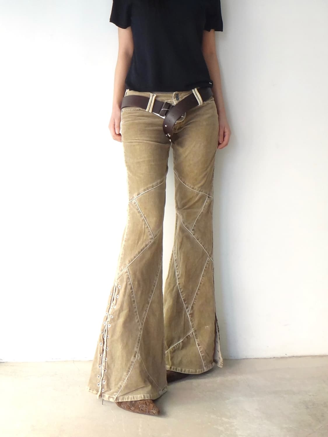 Side punching slit corduroy pants  상품이미지7