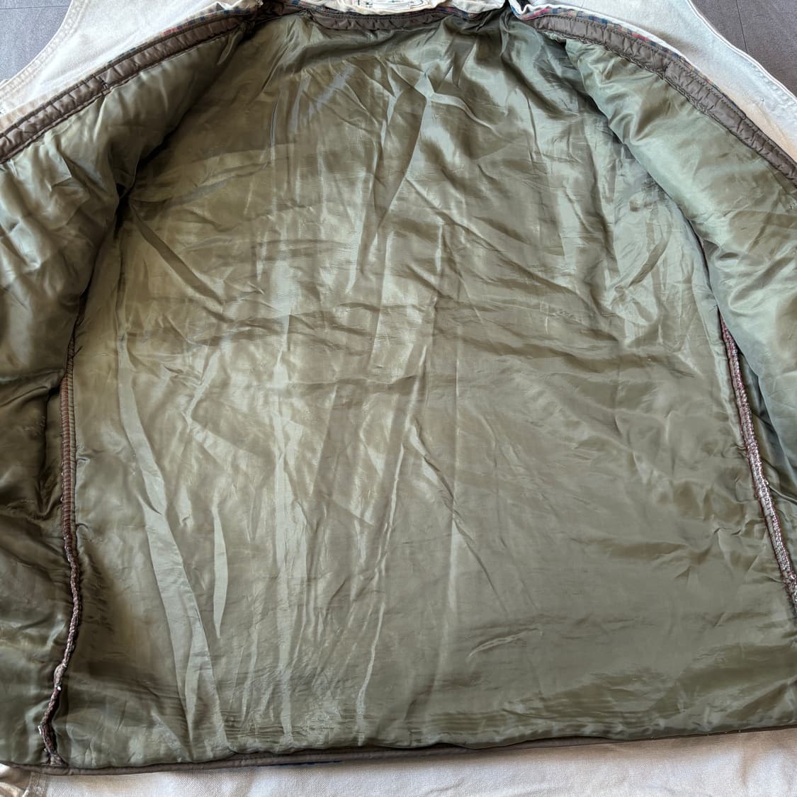 90s L.L.bean 90년대 생산 엘엘빈 아이보리 헌팅 자켓 상품이미지8
