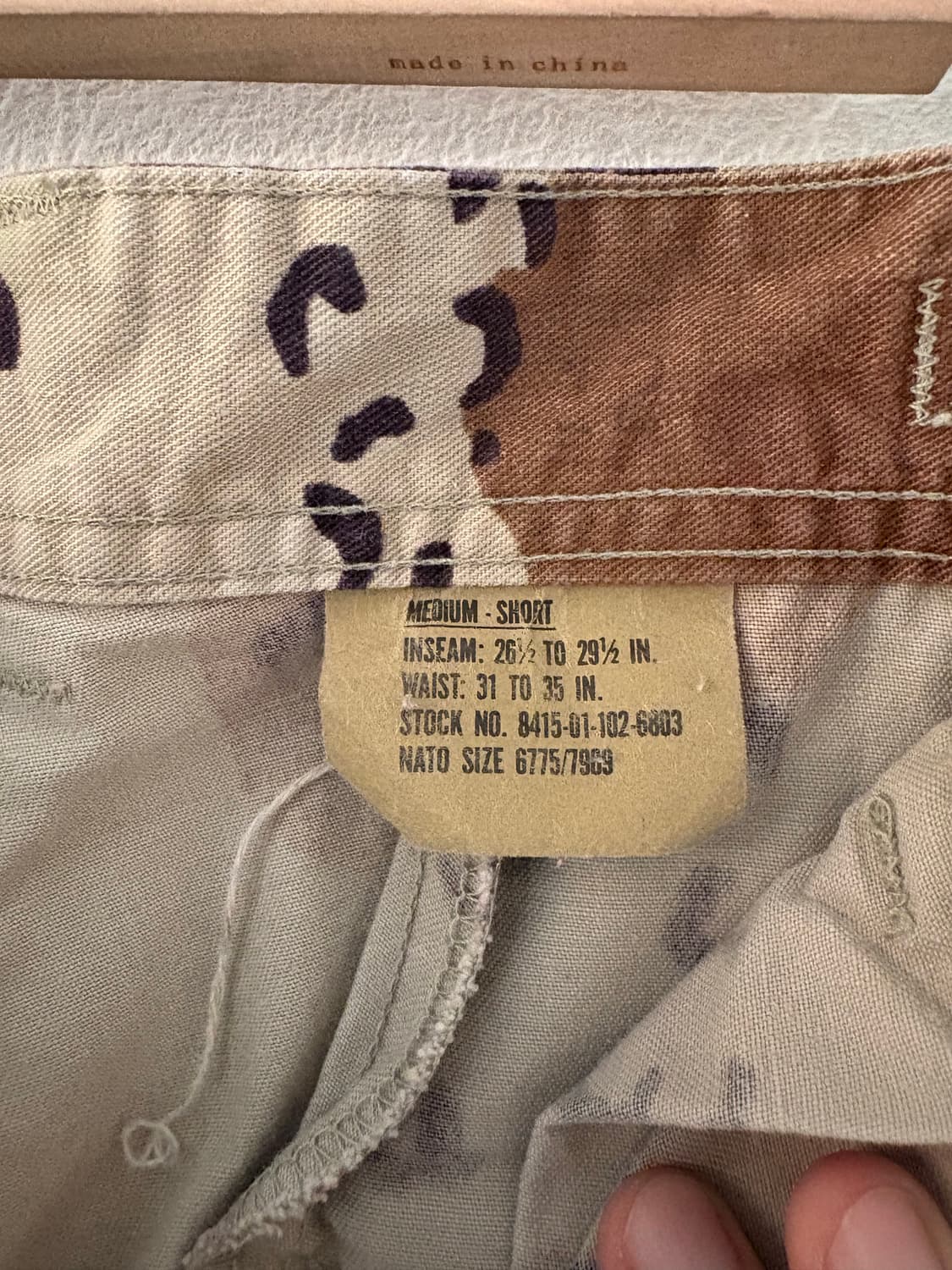 80's U.S Army 6-Color Desert  Camo BDU  상품이미지5