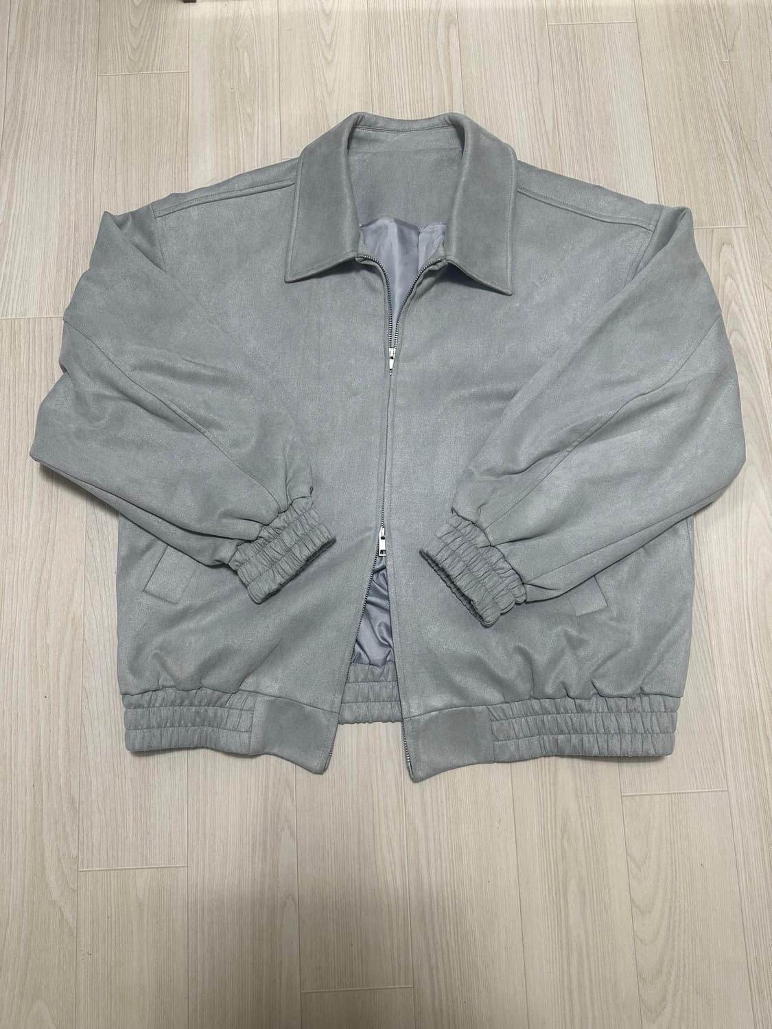 스탠다드에러 블루종 스웨이드자켓 그레이 상품이미지2