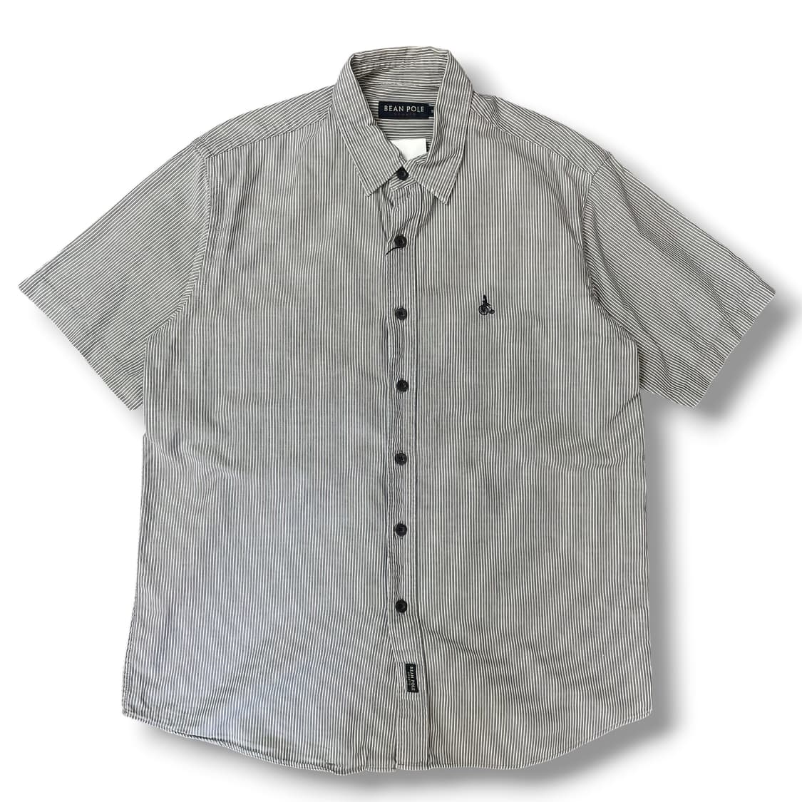 빈폴 스트라이프 그레이 반팔 셔츠 95 상품이미지1