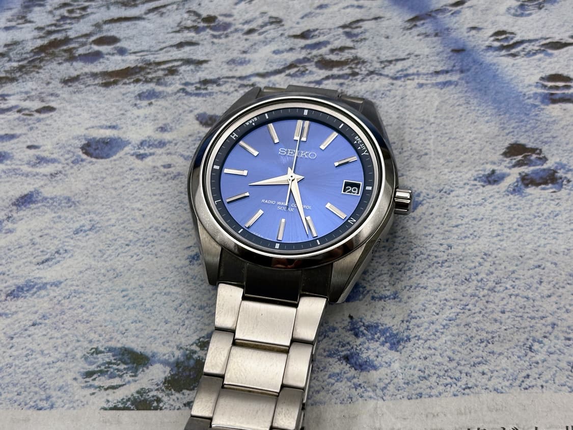 [신품급 풀박스] 세이코 브라이츠 SAGZ081 블루 선레이 전파 솔라 상품이미지9