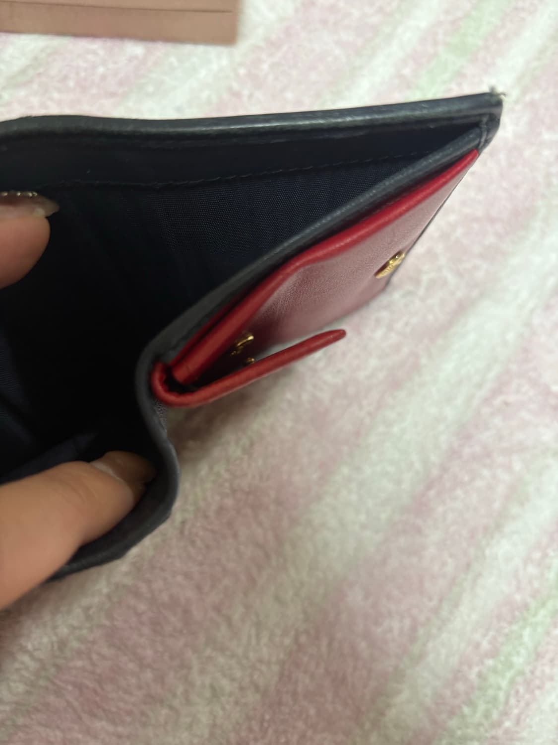 미우미우 데님 체리 반지갑  상품이미지5