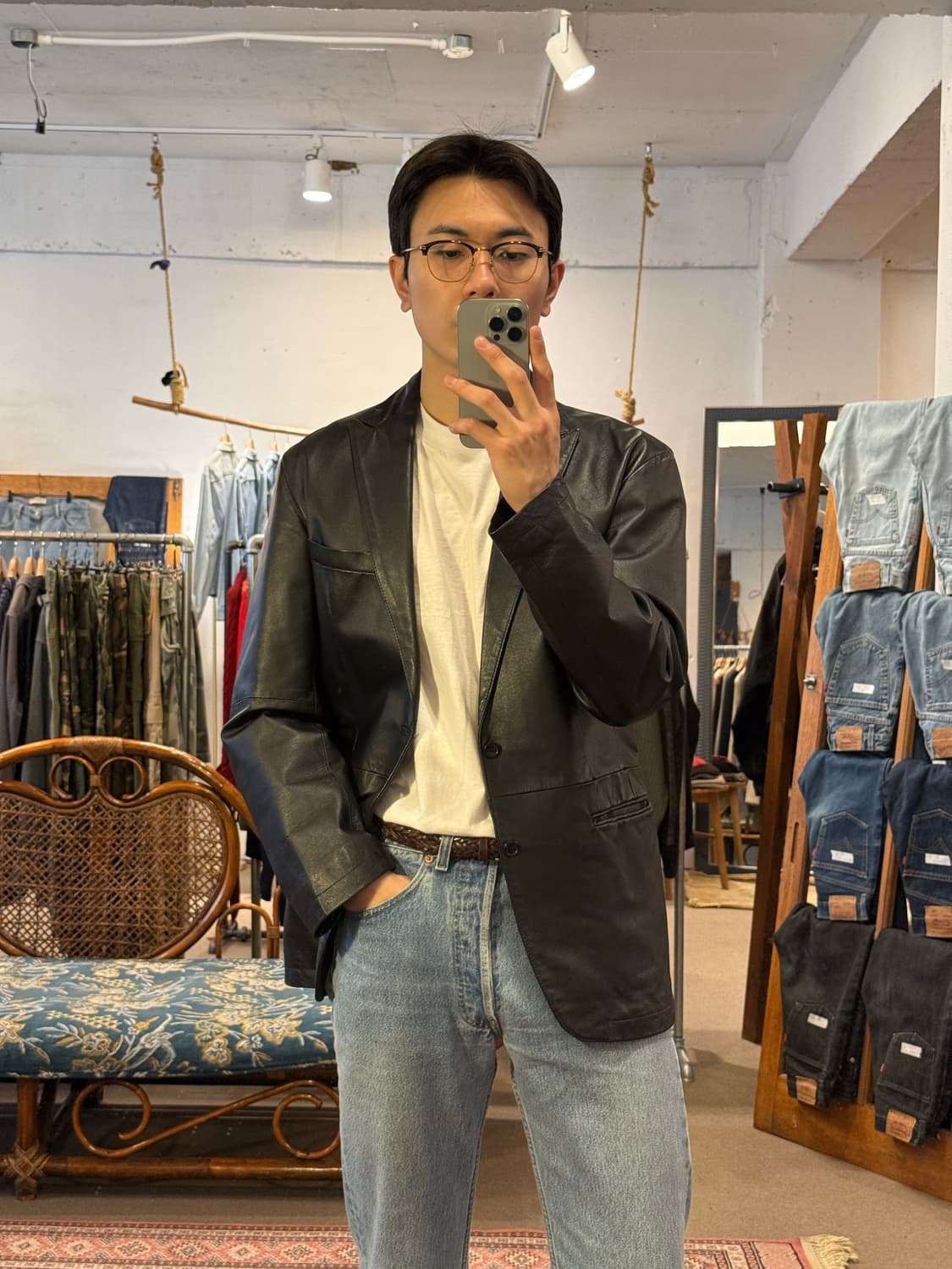 WOOLRICH Leather Car Coat 상품이미지1