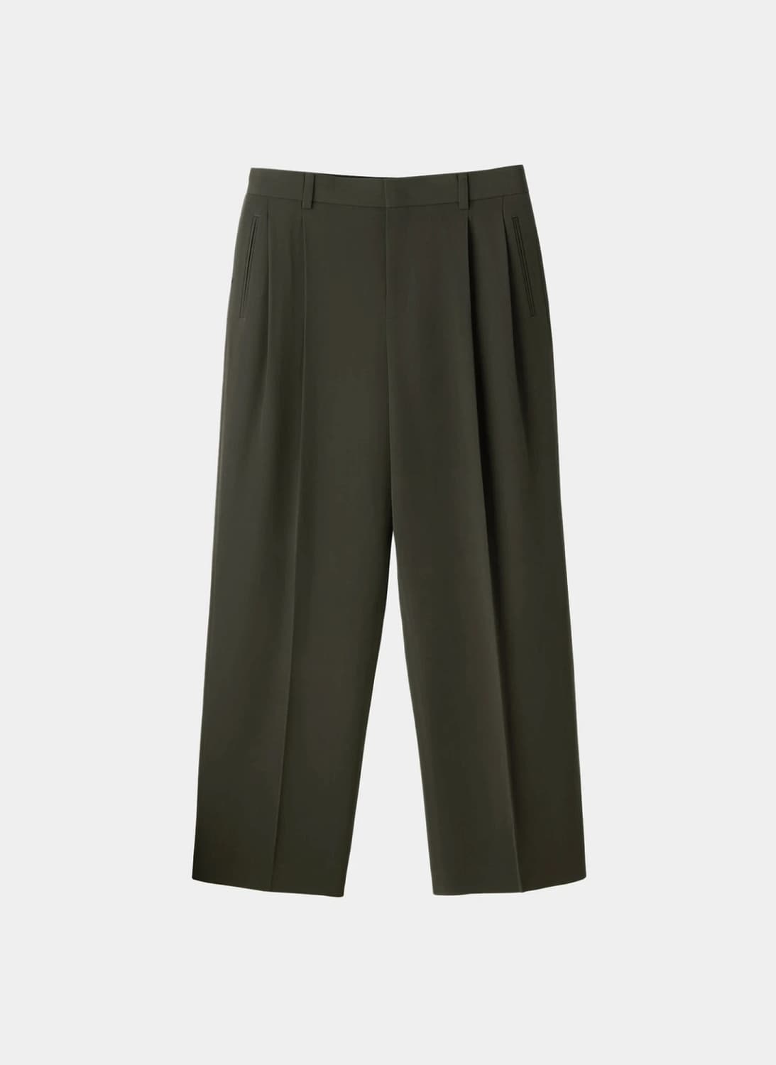 렉토 25FW 스티렌 턱 팬츠 차콜 그레이 상품이미지7