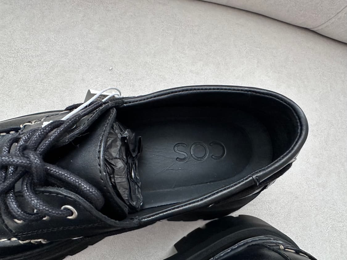 COS 레더 청키 보트슈즈 상품이미지5