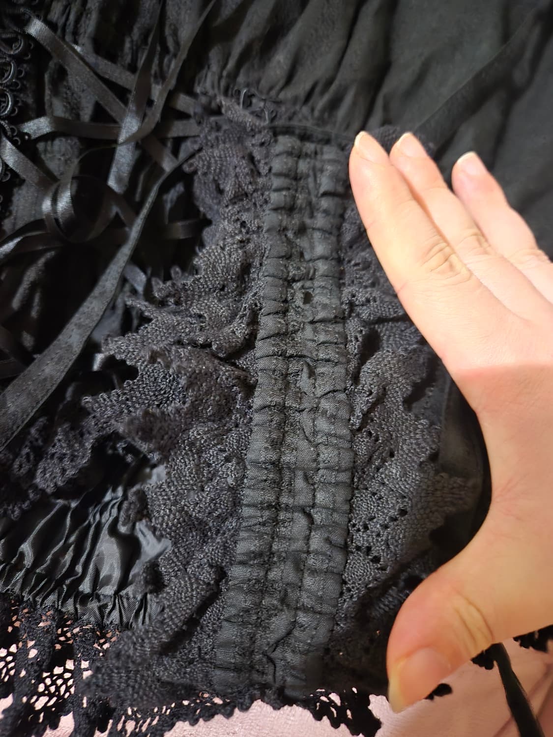 베이비 더 스타 샤인브라이트 3단 티어드 카라미 jsk 로리타양복 로리타 상품이미지4