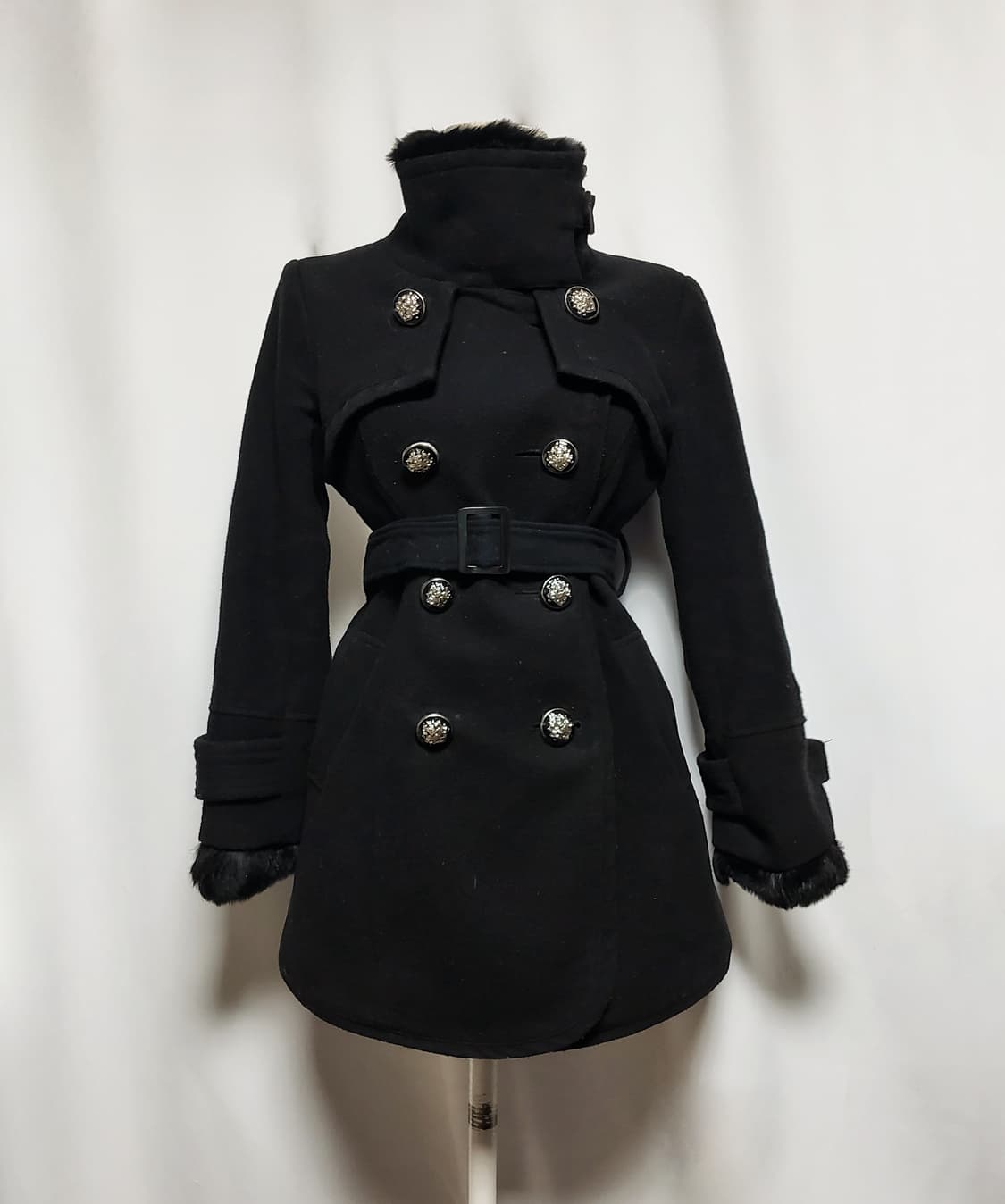 빈티지 퍼코트 대장 y2k자켓 그런지 핀터깔 오네갸루 긱시크 고스펑크로리 상품이미지2