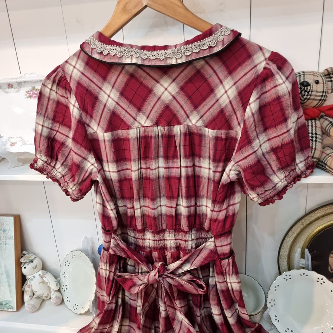 AXES femme 악세스팜므 빈티지 체크 프릴 원피스 상품이미지7