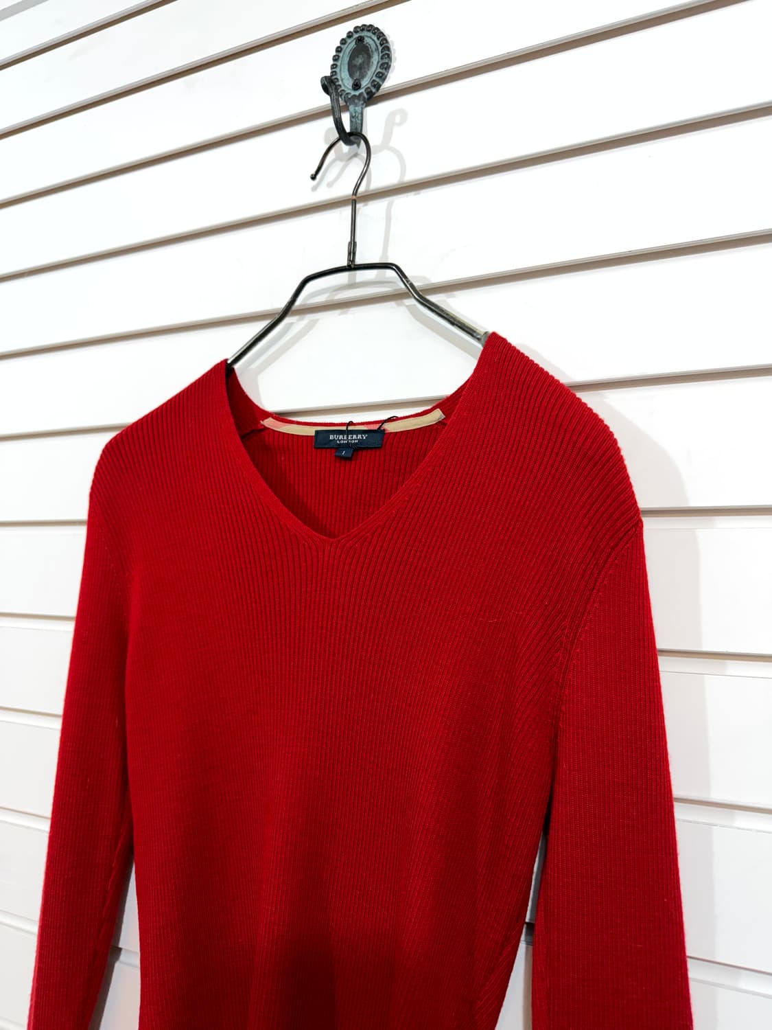 BURBERRY 버버리 브이넥 여성 니트 상품이미지3