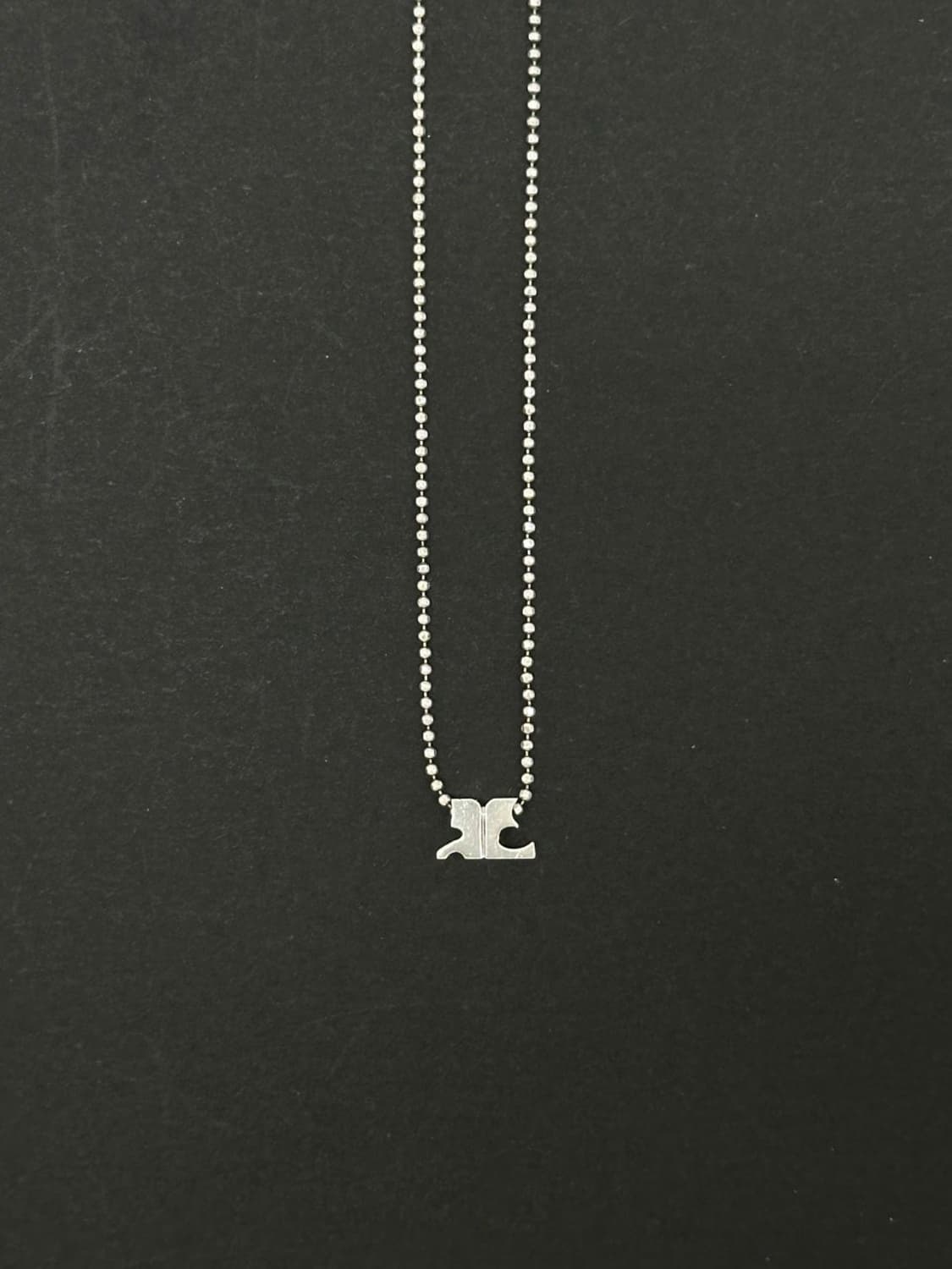 courreges / 꾸레쥬 로고 실버950 목걸이 상품이미지3