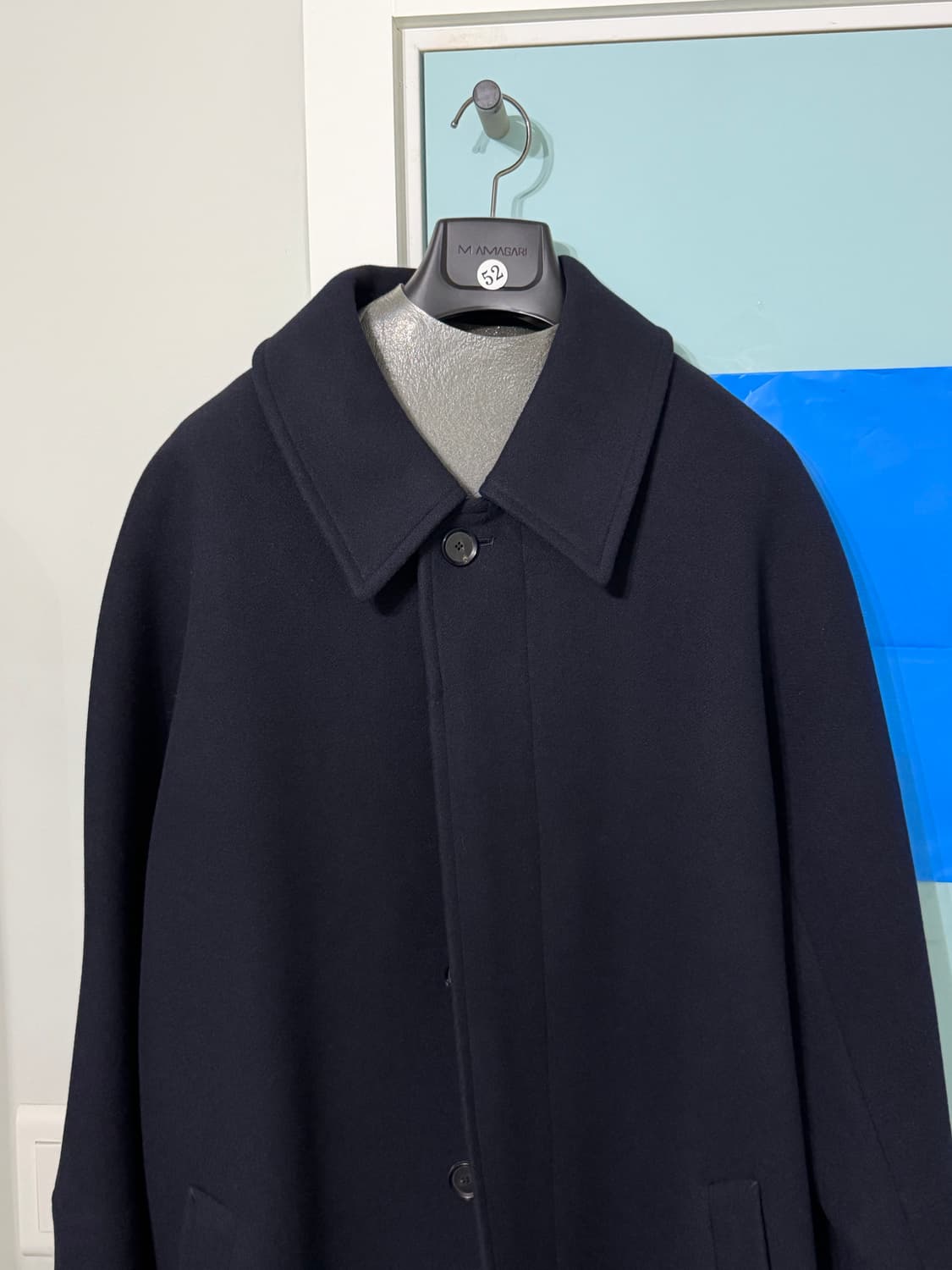 [52] 마마가리 수티앵 발마칸 코트 다크네이비 상품이미지8