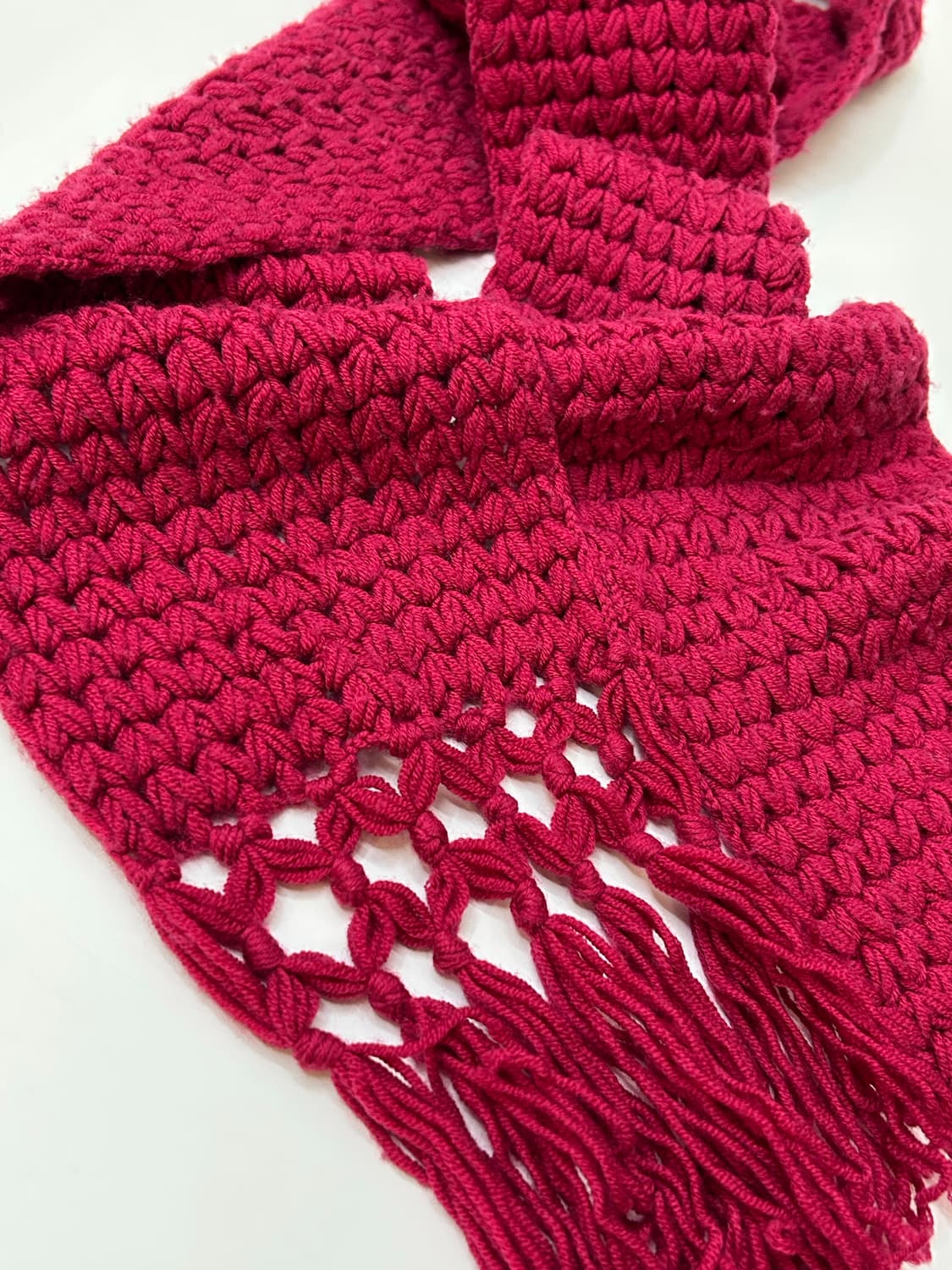 Armani Exchange 아르마니 익스체인지 핫핑크 컬러 니트 스카프 상품이미지3