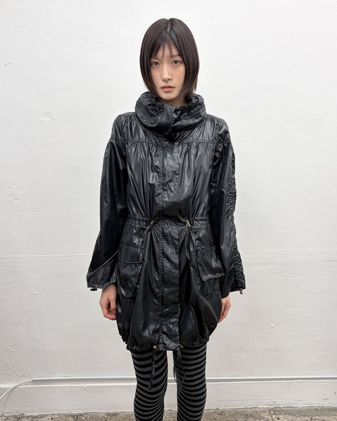 빈티지 셔링 레인코트 상품이미지1