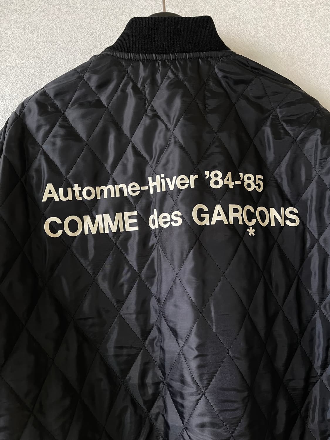 CDG 퀼티드 '84-85 스태프 블루종 블랙 M size 상품이미지3