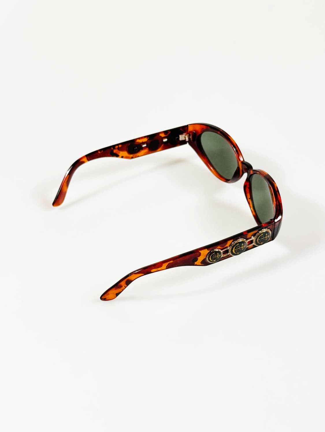 90s JOANNA 레오파드 볼드 오벌 프레임 빈티지 선글라스 상품이미지4