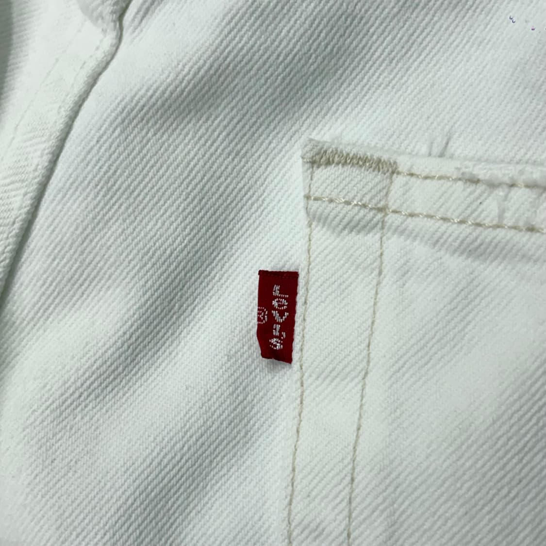 리바이스 00’s 501 화이트 데님 팬츠 (38) 상품이미지10