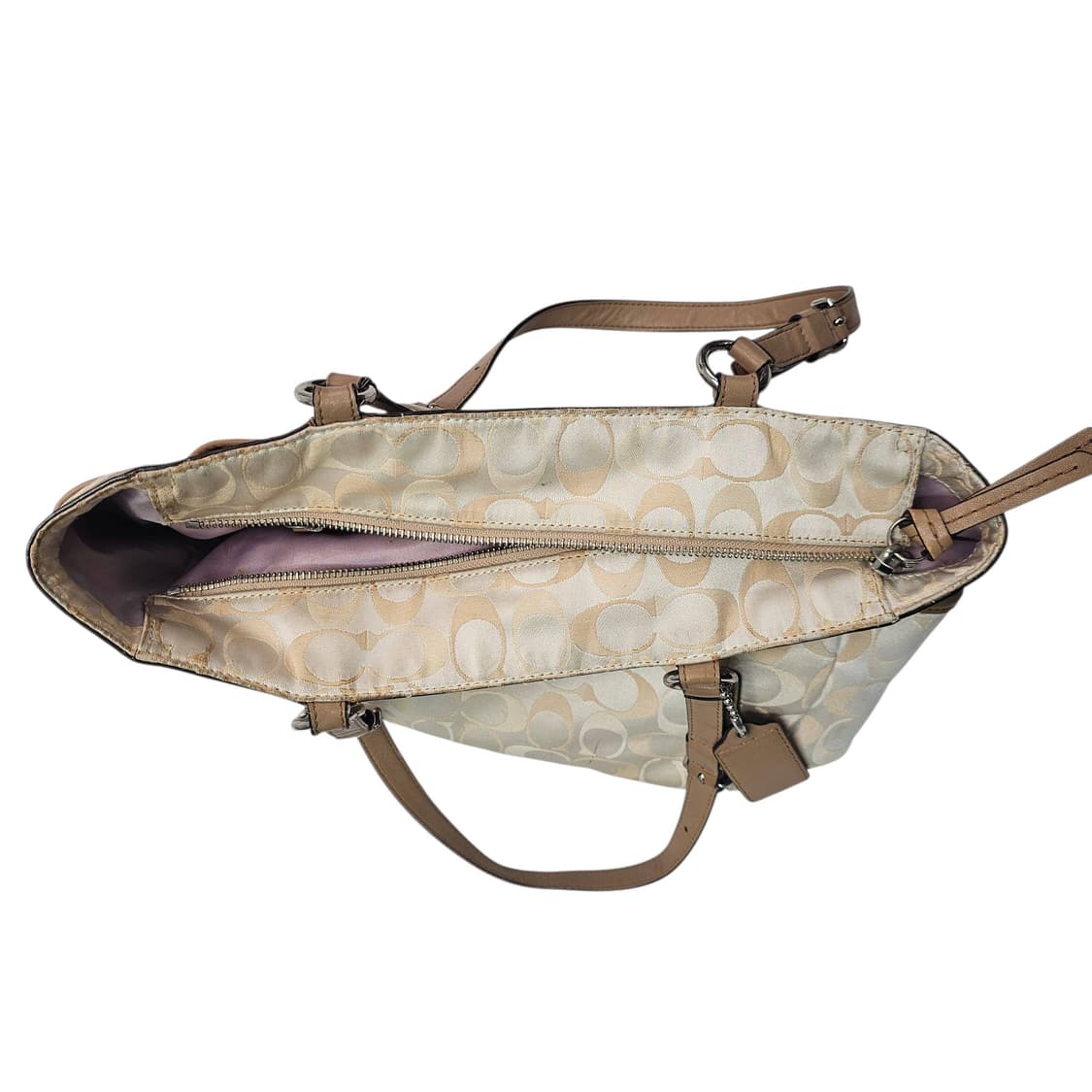 Coach 코치 시그니처 베이지 토트백 상품이미지8