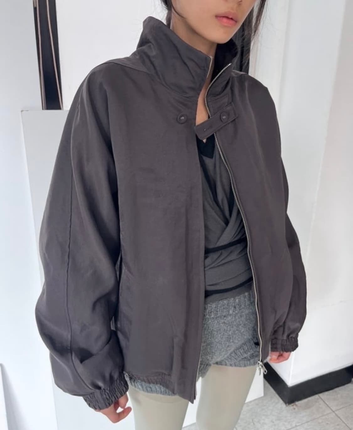 울리카상투스 봄버 자켓 딥브라운 s 상품이미지2