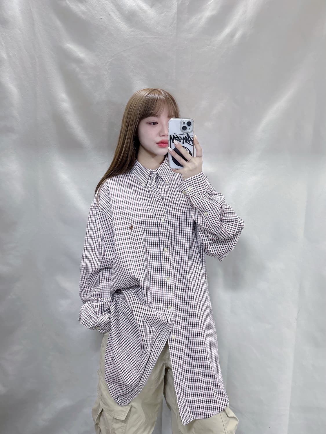 폴로 랄프로렌 포니 체크 셔츠  상품이미지1